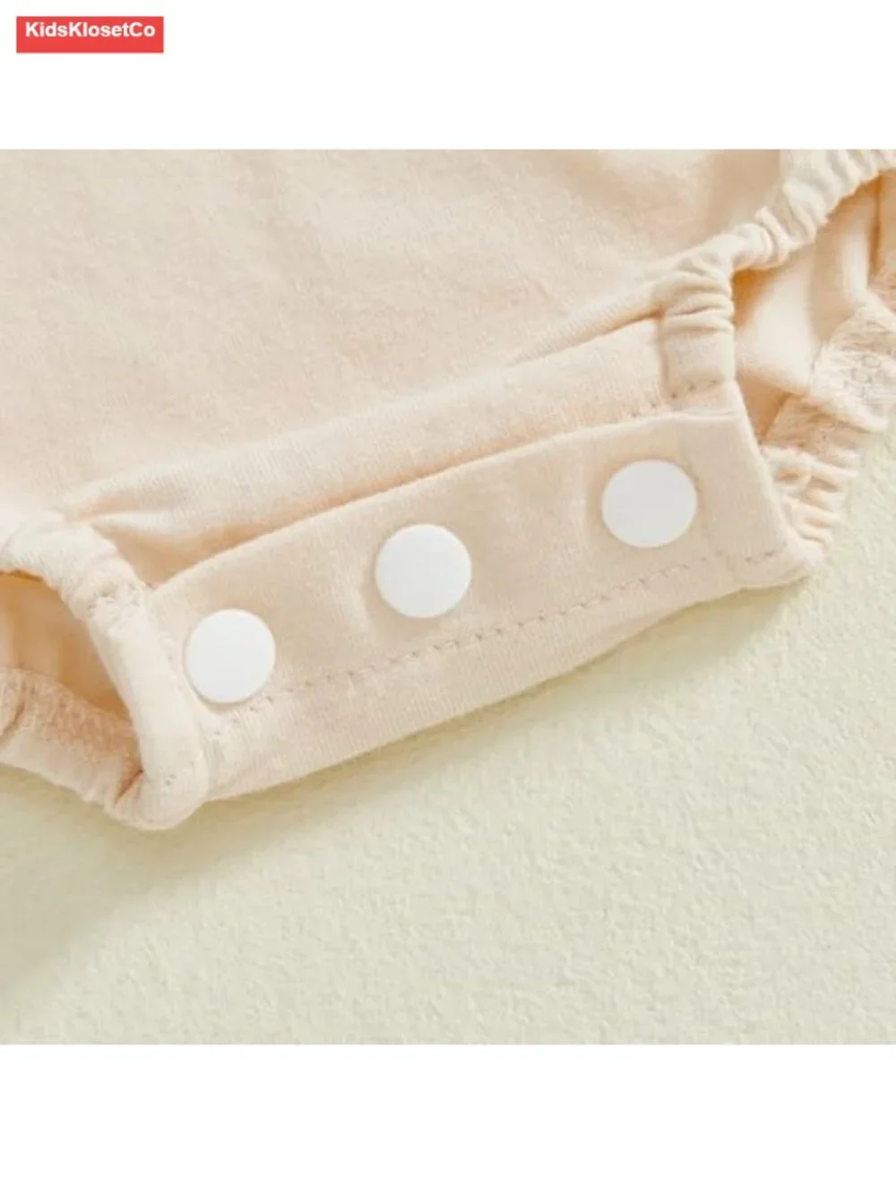 Baby Romper - Embroidered Golf Design, Short Sleeve, Cotton Blend - Picture 5 of 6